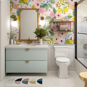 Цветная и яркая ванная комната: как преобразить санузел в Артёмовске - artyomovsk.mebel54.com | фото