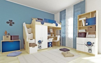 Детская комната Санни (Белый/корпус Клен) в Артёмовске - artyomovsk.mebel54.com | фото