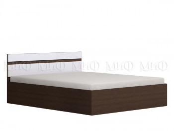 Ким кровать 1,4 (Венге/белый глянец) в Артёмовске - artyomovsk.mebel54.com | фото