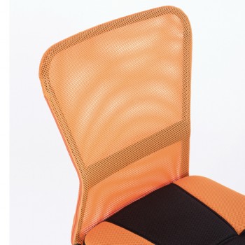 Кресло компактное BRABIX Smart MG-313 (черный, оранжевый) в Артёмовске - artyomovsk.mebel54.com | фото