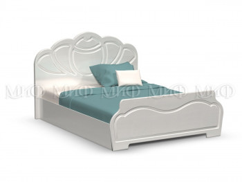 Кровать 1,4м Гармония (Белый/Белый глянец) в Артёмовске - artyomovsk.mebel54.com | фото