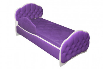 Кровать 160 Гармония 32 Фиолетовый (мягкий бортик) в Артёмовске - artyomovsk.mebel54.com | фото