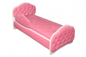 Кровать 170 Гармония 89 Розовый (мягкий бортик) в Артёмовске - artyomovsk.mebel54.com | фото