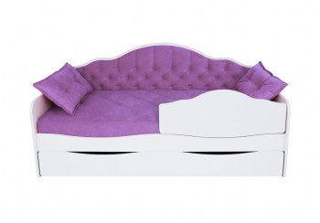 Кровать 170 серии Иллюзия Лайт 1 ящик 32 Фиолетовый (подушки) в Артёмовске - artyomovsk.mebel54.com | фото