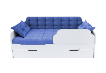 Кровать 170 серии Спорт Лайт 1 ящик 85 Синий (подушки) в Артёмовске - artyomovsk.mebel54.com | фото
