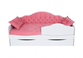 Кровать 180 серии Иллюзия Лайт 1 ящик 89 Розовый (подушки) в Артёмовске - artyomovsk.mebel54.com | фото