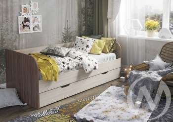 Кровать детская Балли 2-х уровневая (шимо темный/шимо светлый) в Артёмовске - artyomovsk.mebel54.com | фото