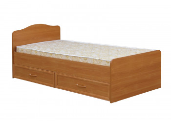 Кровать одинарная с ящиками 800-1 без матраса (круглые спинки) Вишня Оксфорд в Артёмовске - artyomovsk.mebel54.com | фото