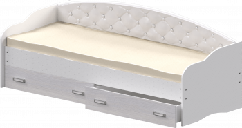 Кровать Софа-8 с мягкой спинкой (900х1900) Белый в Артёмовске - artyomovsk.mebel54.com | фото