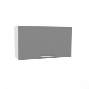 Лофт ВПГ 800 шкаф верхний горизонтальный высокий (Штукатурка белая/корпус Серый) в Артёмовске - artyomovsk.mebel54.com | фото