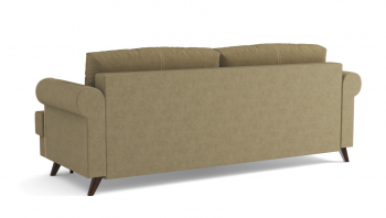 Оливер / диван - кровать 3-х местн. (еврокнижка) (велюр велутто коричневый 23 в Артёмовске - artyomovsk.mebel54.com | фото