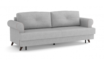 Оливер / диван - кровать 3-х местн. (еврокнижка) (велюр велутто серебряный 52 в Артёмовске - artyomovsk.mebel54.com | фото