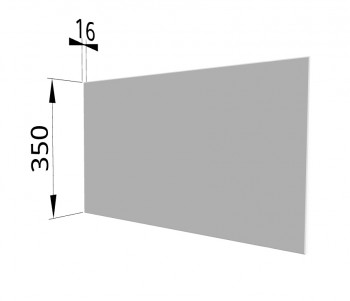 Панель торцевая (для шкафа горизонтального глубокого) ГПГ Ройс (Белый софт) в Артёмовске - artyomovsk.mebel54.com | фото