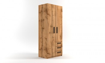 Шкаф 2-х створчатый с ящиками Шервуд (Дуб Вотан) в Артёмовске - artyomovsk.mebel54.com | фото
