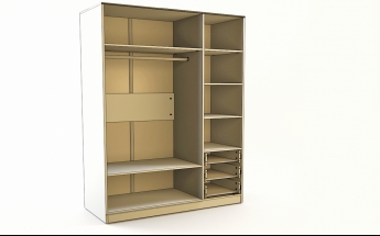 Шкаф 3-х створчатый с ящиками Санни (Белый/корпус Клен) в Артёмовске - artyomovsk.mebel54.com | фото