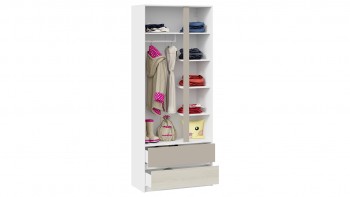 Шкаф для одежды комбинированный «Сканди» Дуб Гарден/Белый/Глиняный серый в Артёмовске - artyomovsk.mebel54.com | фото