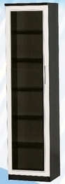 Шкаф средний со стеклодверью ДЛЯ ГОСТИНОЙ ШСС-450 Венге/Дуб выбеленный в Артёмовске - artyomovsk.mebel54.com | фото