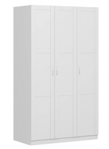 Шкаф трехдверный Пегас сборный белый в Артёмовске - artyomovsk.mebel54.com | фото