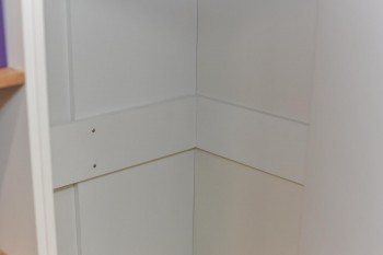 Шкаф угловой «Оксфорд» (Ривьера/Белый с рисунком) в Артёмовске - artyomovsk.mebel54.com | фото