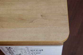 Стол с ящиками «Оксфорд» (Ривьера/Белый с рисунком) в Артёмовске - artyomovsk.mebel54.com | фото