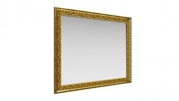 Зеркало навесное "Айрум"/(дуб кальяри / профиль: золото с орнаментом) в Артёмовске - artyomovsk.mebel54.com | фото